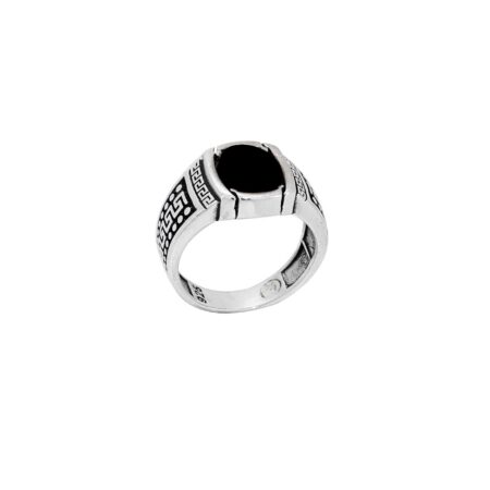 Ανδρικό Δαχτυλίδι Με Όνυχα Μαύρο Σε Ασήμι 925
