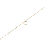 Χρυσό Βραχιόλι Με Καρδιά 14Κ