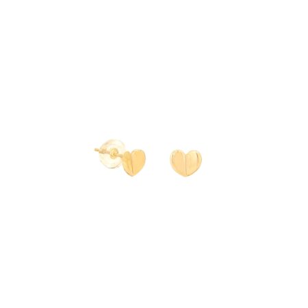 Σκουλαρίκια Καρδούλες Χρυσά 9Κ