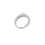 Ασημένιο Μονόπετρο Δαχτυλίδι 925 Με Ζιργκόν