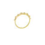 Επίχρυσο Μισόβερο Δαχτυλίδι Από Ασήμι 925 Με Ζιργκόν