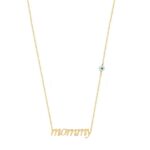 Κολιέ Mommy Με Ματάκι Από Επιχρυσωμένο Ασήμι 925