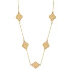 Χρυσό Κολιέ Με Λουλούδια 14Κ