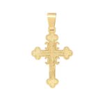Σταυρός Χρυσός 14 Καράτια Διπλής Όψης