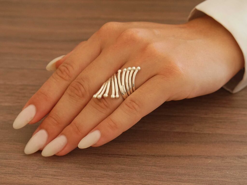 Ασημένιο Δαχτυλίδι Γυναικείο Λουστρέ 925