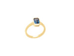 Δαχτυλίδι London Blue Topaz Σε Χρυσό 18Κ