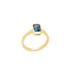 Δαχτυλίδι London Blue Topaz Σε Χρυσό 18Κ