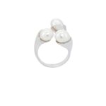 Δαχτυλίδι Με Μαργαριτάρια Σε Ασήμι 925