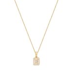 Μενταγιόν Ροζέτα Χρυσό 14Κ Με Αλυσίδα