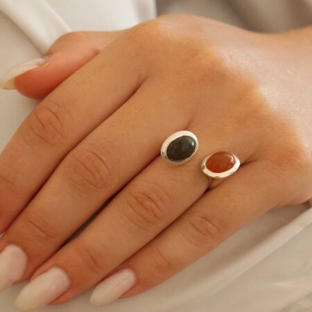 Moonstone Δαχτυλίδι Γυναικείο Σε Ασήμι 925