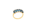 Σειρέ Δαχτυλίδι Με London Blue Topaz Σε Χρυσό 18Κ