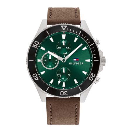 Tommy Hilfiger Larson Ρολόι Με Καφέ Λουράκι (κωδ: 1791983)