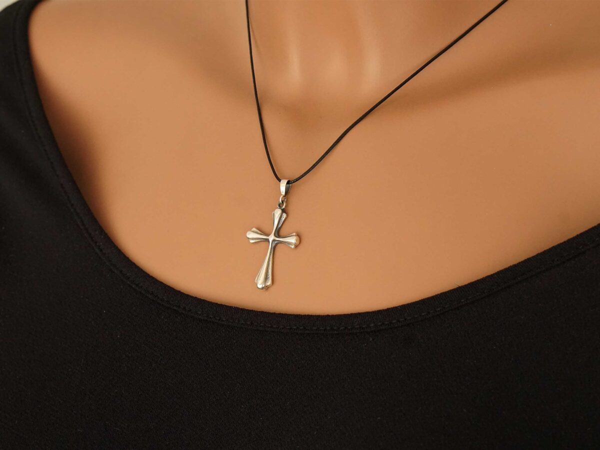 Unisex Σταυρός Από Ασήμι 925 Με Oxyde