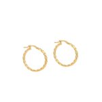 Χρυσά Σκουλαρίκια Κρικάκια Στριφτά 14Κ