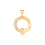 Μενταγιόν Χρυσό 14Κ Με Ζιργκόν Πέτρες