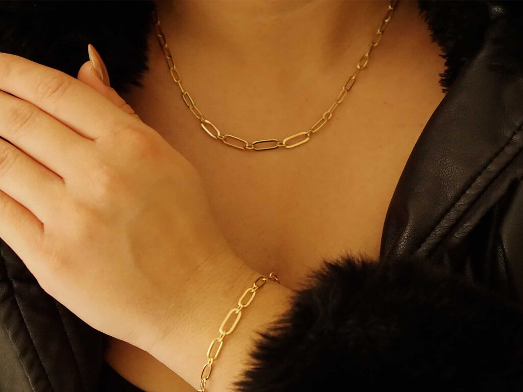 Γυναικείο Χρυσό Βραχιόλι Αλυσίδα 9 Καράτια