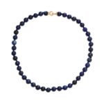 Κολιέ Με Λάπις Λάζουλι Σε Χρυσό 14Κ