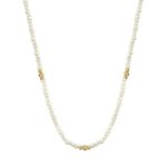 Κολιέ Με Μαργαριτάρια Μικρά Και Μπίλιες Σε Χρυσό 14Κ