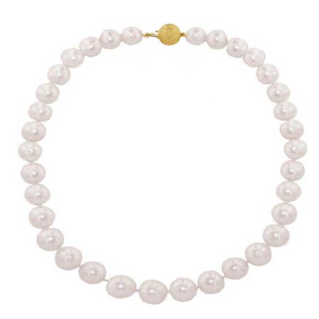 Μαργαριταρένιο Κολιέ Με Κούμπωμα Χρυσό 14Κ