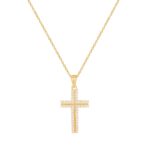 Σταυρός Με Αλυσίδα Γυναικείος Σε Ασήμι Επιχρυσωμένο 925