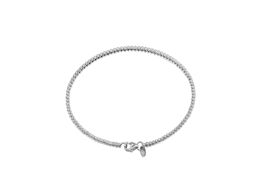 Βραχιόλι Λευκόχρυσο Χειροπέδα 9Κ