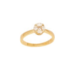 Δαχτυλίδι Μονόπετρο Ροζέτα 18Κ Με Διαμάντια