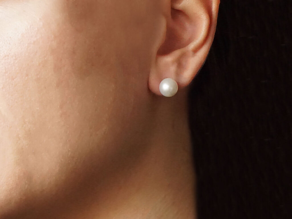 Καρφωτά Μαργαριταρένια Σκουλαρίκια 14Κ