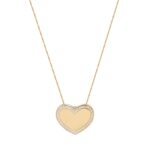Μενταγιόν Χρυσή Καρδιά 14Κ Με Αλυσίδα