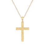 Σταυρός Χρυσός Γυναικείος 14Κ Με Διαμαντάρισμα