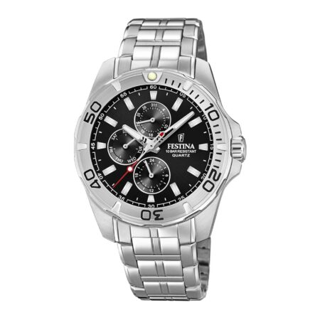 Ανδρικό Ρολόι Festina Με Μαύρο Καντράν F20445/3