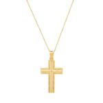 Χρυσός Σταυρός 9Κ Με Αλυσίδα