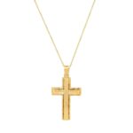Χρυσός Σταυρός Με Αλυσίδα 9Κ