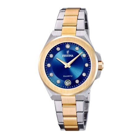 Ρολόι Festina Με Δίχρωμο Μπρασελέ F20702/3