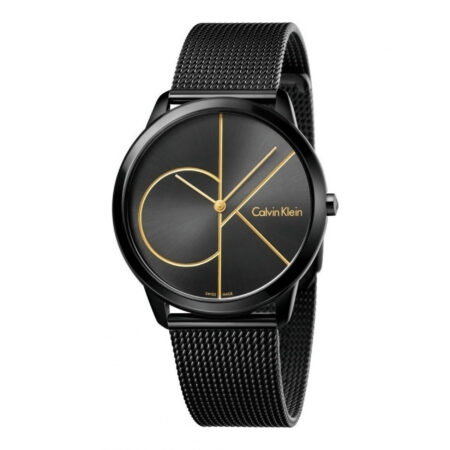 Calvin Klein Minimal Ρολόι Με Μαύρο Μπρασελέ K3M214X1