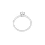 Μονόπετρο Με Εργαστηριακό Διαμάντι Σε Λευκόχρυσο 18Κ