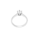 Λευκόχρυσο Δαχτυλίδι 18Κ Μονόπετρο Lab Grown Με Διαμάντι