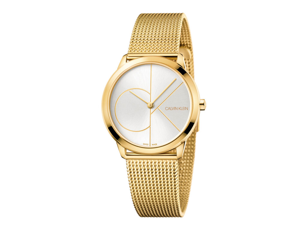 Επίχρυσο Ρολόι Γυναικείο Calvin Klein Minimal K3M22526