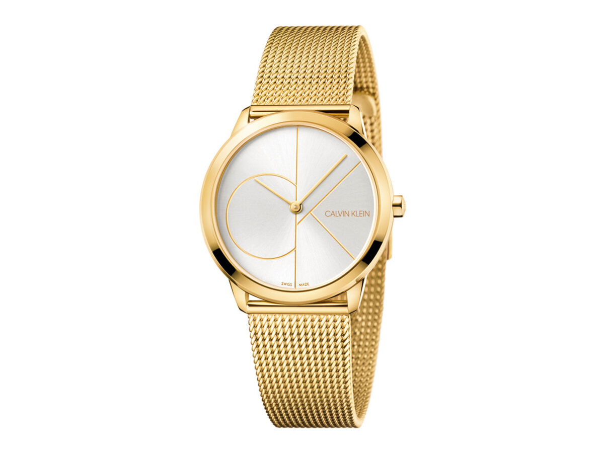 Επίχρυσο Ρολόι Γυναικείο Calvin Klein Minimal K3M22526