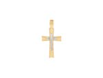 Χρυσός Σταυρός Δίχρωμος 14Κ