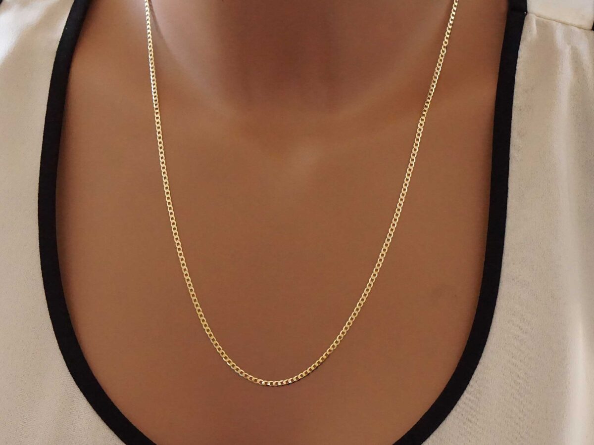 Gourmet Αλυσίδα Χρυσή 9Καράτια Μήκους 55,00 cm
