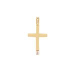 Σταυρός Με Ζιργκόν Πέτρες Σε Χρυσό 14Κ