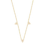 Χρυσό Κολιέ Με Ζιργκόν Πέτρες 9Κ