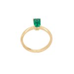 Δαχτυλίδι 18 Καράτια Με Σμαράγδι