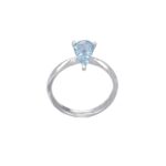 Δαχτυλίδι Μονόπετρο Με Aquamarine18 Καράτια