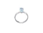 Μονόπετρο Δαχτυλίδι Με Aquamarine 18Κ