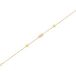 Βραχιόλι Χρυσό Γυναικείο 9Κ Με Ζιργκόν Πέτρες