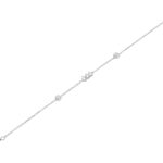 Βραχιόλι Λευκόχρυσο Γυναικείο 9Κ Με Ζιργκόν Πέτρες