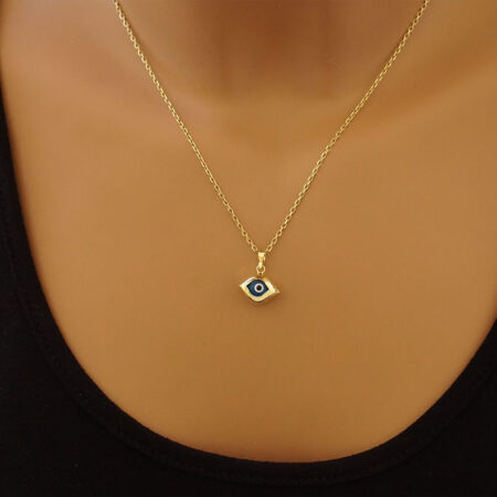 Χρυσό Μενταγιόν Ματάκι 14 Καράτια