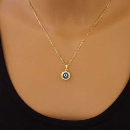 Χρυσό Μενταγιόν Ματάκι 14 Καράτια