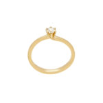 Δαχτυλίδι Μονόπετρο Χρυσό 18Κ Με Μπριγιάν